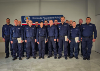 Awanse sokólskich policjantów.