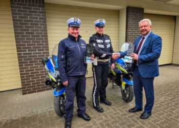 Interkomy dla motocyklistów sokólskiej drogówki od SEPERD.
