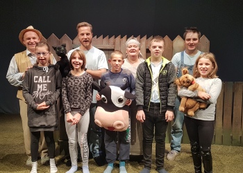 Uczniowie Specjalnego Ośrodka Szkolno-Wychowawczego w Białostockim Teatrze Lalek