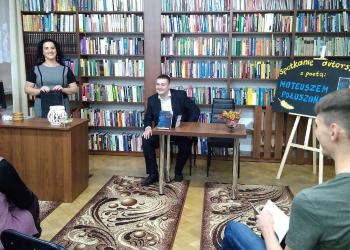 Spotkanie autorskie z Mateuszem Połuszańczykiem