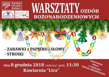 Warsztaty ozdób bożonarodzeniowych