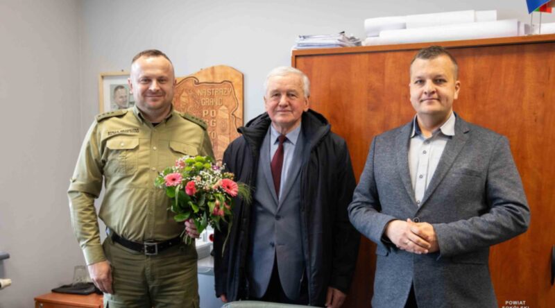 Powiat Sokólski z wizytą w placówkach Straży Granicznej.
