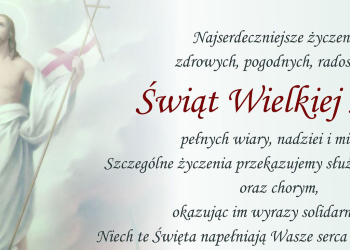 Najserdeczniejsze życzenia zdrowych, pogodnych i radosnych Świąt Wielkiej Nocy