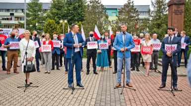 Konferencja prasowa – poparcie dla Andrzeja Dudy, kandydata na Prezydenta RP