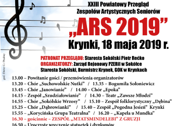 XXIII Powiatowy Przegląd Zespołów Artystycznych Seniorów „ARS 2019”