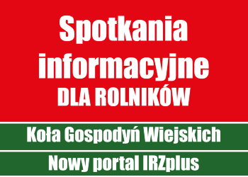 Spotkania informacyjne dla rolników