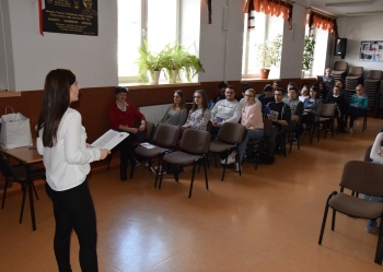 Spotkanie uczniów klas maturalnych z przedstawicielką Centrum Nauki i Biznesu Żak Oddział w Białymstoku