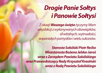 Drogie Panie Sołtys i Panowie Sołtysi