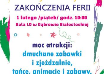 Festyn z okazji zakończenia ferii zimowych