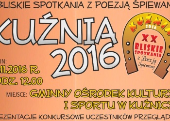 Zapraszamy na XX BLISKIE SPOTKANIA Z POEZJĄ ŚPIEWANĄ