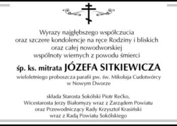 Z żalem żegnamy