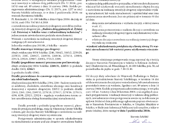 Obwieszczenie  Starosty Sokólskiego
