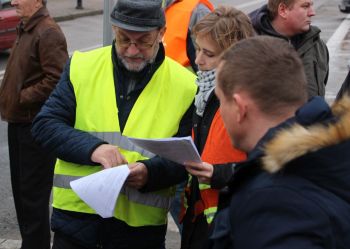 Odbiór techniczny przebudowy skrzyżowania w Sokółce