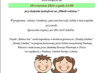 Warsztatów „Zielone lato”