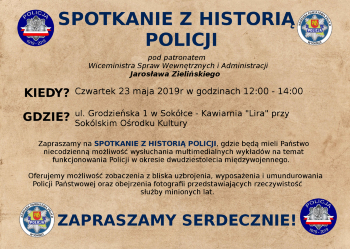 Spotkanie z historią policji - 23. maja 2019 r.
