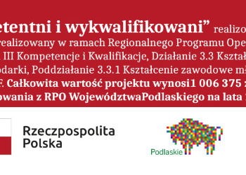 NABÓR UZUPEŁNIAJĄCY KANDYDATÓW NA KURSY SPECJALISTYCZNE w ramach projektu pn. „Kompetentni i wykwalifikowani”