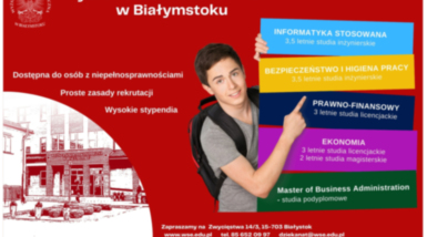 WSE w Białymstoku poleca swoją ofertę edukacyjną