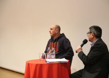 Tłumy na spotkaniu z Adamem Woronowiczem w Kinie Sokół w Sokółce