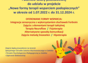 Rekrutacja do projektu „Nowe formy terapii wsparciem podopiecznych”
