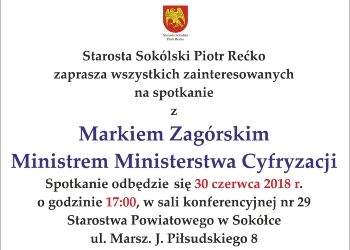 Spotkanie z Ministrem Cyfryzacji Markiem Zagórskim