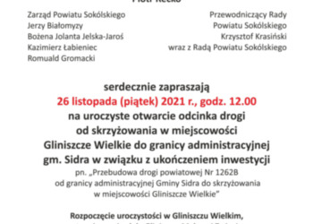 Uroczyste otwarcie odcinka drogi