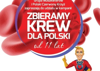 Zbieramy krew dla Polski 2018 - 20 lipca, przy Brico