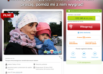 Żona Piotra Tałałaja (BPN) walczy z rakiem - pomóżmy!