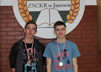 Sukces uczniów ZSCKR w Janowie